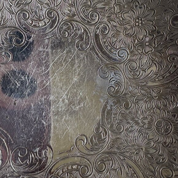 VTG Barker Brothers England Silver Plate Round Footed Reticulated Bowl Ornate - Picture 5 of 10